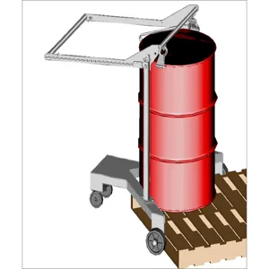 MORSE DRUM 81-SS Drum Spotter For 208-Litre Rimmed Drum, 15.2 cm Pallet | AF6EFW