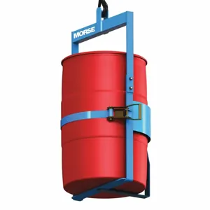 MORSE DRUM 86 Below Hook Drum Lifter, 1000 lb Holding Capacity, Carbon Steel, No Tilt | AF6EYB 30CM65