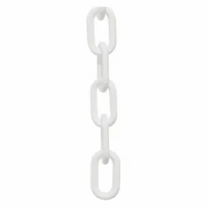 MR. CHAIN 30001-25 Plastic Cha Inch, Outdoor or Indoor, 1 1/2 Inch Size Size, 25 ft Length, White | CT3WXZ 55EC47