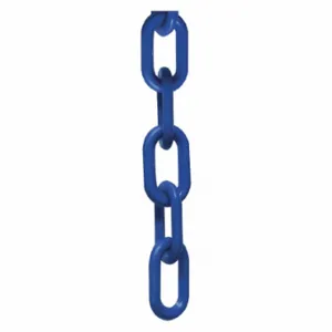 MR. CHAIN 51006-25 Plastic Cha Inch, Outdoor or Indoor, 2 Inch Size Size, 25 ft Length, Blue | CT3WWL 55EC65