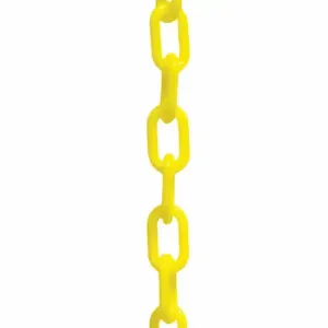 MR. CHAIN 51002-100 Plastic Cha Inch, Outdoor or Indoor, 2 Inch Size Size, 100 ft Length, Yellow | CT3WYG 52YA86