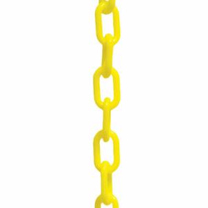 MR. CHAIN 51002-50 Plastic Cha Inch, Outdoor or Indoor, 2 Inch Size Size, 50 ft Length, Yellow | CT3WZN 52YA85