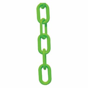 MR. CHAIN 50014-25 Plastic Cha Inch, Outdoor or Indoor, 2 Inch Size Size, 25 ft Length, Green | CT3WYW 55EC60