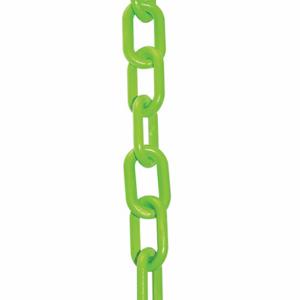 MR. CHAIN 51014-50 Plastic Cha Inch, Outdoor or Indoor, 2 Inch Size Size, 50 ft Length, Safety Green | CT3WZK 52YC01