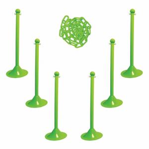 MR. CHAIN 71014-6 Barrier Post Kit, Outdoor or Indoor, 2 Inch Post Dia, 41 Inch Height | CT3WVX 490Z84
