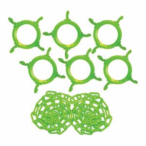 HERR. CHAIN ​​97414-KIT Kunststoffkettensatz, für den Außen- oder Innenbereich, 600-Zoll-Größe, grün, UV-inhibiertes Polyethylen | CT3WXP 49DM74