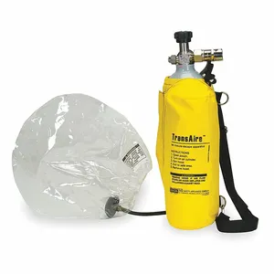 MSA 10008293 Respirator, Escape, With 3 Aluminum Cylinder | CJ7WWY