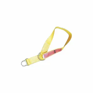 MSA 10023490 Anchor Connector Strap, Double D-Ring, Nylon, Yellow | CJ7MVQ