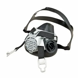 MSA 5JGE7-4LN03 Half Mask Respirator Kit, Silicone, L Mask Size | CJ2JXH 349KC2