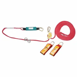 MSA 10150413 Gravity Temporary Horizontal Lifeline, 30 ft. Poly, 2 Worker Bypass | CJ7TUG