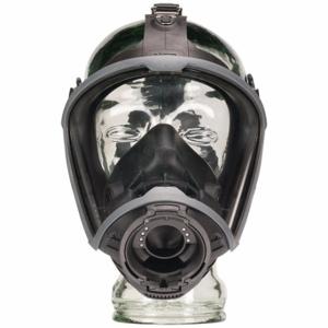 MSA 10156463 Full Face Respirator, Rubber, Push to Connect, L Mask Size, Rubber, Cartridges Included | CT3XFQ 797PL0