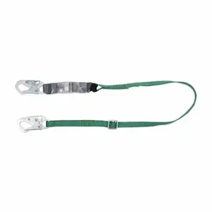 MSA 10190397 Shock-Absorbing Lanyard, Shock Pack, Steel Snap Hook, Steel Snap Hook, 310 Lb Capacity | CT3XJV 197EJ4