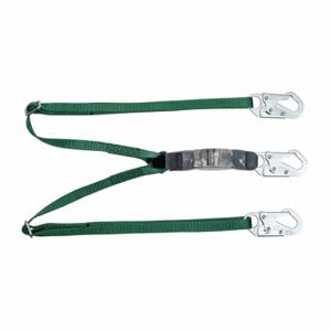 MSA 10190399 Shock-Absorbing Lanyard, Shock Pack, Steel Snap Hook, Steel Snap Hook, 310 Lb Capacity | CT3XJW 197EJ5