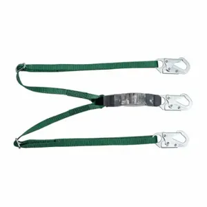 MSA 10190399 Shock-Absorbing Lanyard, Shock Pack, Steel Snap Hook, Steel Snap Hook, 310 Lb Capacity | CT3XJW 197EJ5