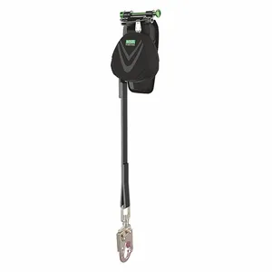 MSA 10192039 Personal Fall Limiter, Web, 8 ft. Line Length, Small Swivel Hook, Ansi | CJ7VZP