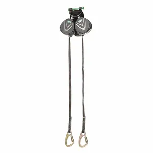 MSA 10192516 Personal Fall Limiter, Web, 9 ft. Line Length, Twin Leg, Ansi | CJ7VZU