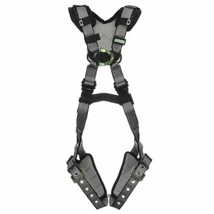 MSA 10194895 Harness, Super Extra Large, Back Chest D Ring, Tongue Buckle, Shoulder Pad | CJ7TCR