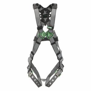 MSA 10195091 Full Body Harness, Climbing/Confined Spaces/Positioning, Quick-Connect/Tongue | CT3XCN 197EA5