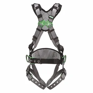 MSA 10195148 Harness, Const, Extra Small, Back And Hip D Ring, Tongue Buckle, Shoulder Pad | CJ7RPQ