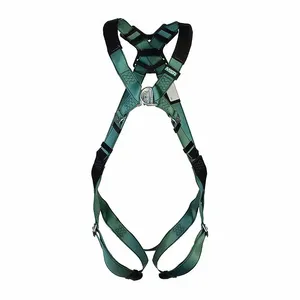 MSA 10197203 Harness, Standard, Back, Chest D Ring, Tongue Buckle, Green | CJ7TEL