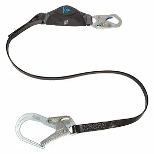 MSA 10206833 Energy-Absorbing Lanyard, Ac, Large Snap, 6 ft. Length, Single, ANSI | CJ7QDN