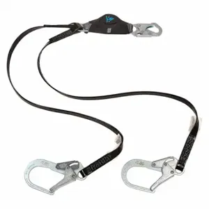 MSA 10207254 Shock-Absorbing Lanyard, Shock Pack, Hot Work, Aluminum Snap Hook, Aluminum Snap Hook | CT3XJM 60GU45