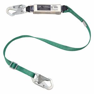 MSA 10211485 Shock-Absorbing Lanyard, Shock Pack, Aluminum Snap Hook, Aluminum Snap Hook | CT3XJL 60GU47