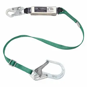 MSA 10211486 Shock-Absorbing Lanyard, Shock Pack, Aluminum Snap Hook, Aluminum Snap Hook | CT3XJF 60GU48