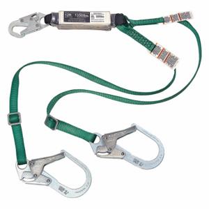 MSA 10211488 Shock-Absorbing Lanyard, Shock Pack, Aluminum Snap Hook, Aluminum Snap Hook | CT3XJH 60GU50