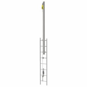 MSA 30914-00 Vertikalleiter-Rettungsleinen-Kit, schleppbar, Stahl, automatisch, 20 Fuß Länge | CT3XHE 800D26