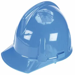 MSA 475380 Hard Hat Front Brim Slotted Ratchet Blue | AD2MUU 3RRR7