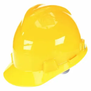 MSA 477479 Hard Hat Front Brim Slotted 4 Point Ratchet Yellow | AD2JJY 3PUR3