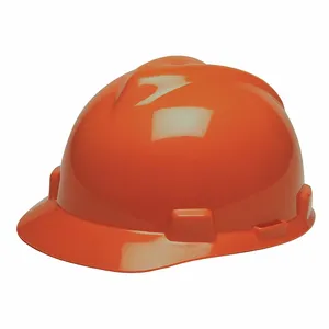 MSA 489368 Cap, With Ratchet Suspension, Orange | CJ7PBG