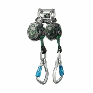 MSA 63111-00C Personal Fall Limiter, Latchway Mini, Twin Leg, 6 ft. Line Length, Al Swivel | CJ7VZC