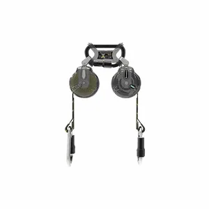 MSA 63111-00D Personal Fall Limiter, Latchway Mini, Twin Leg, 6 ft. Line Length, Twin-link Connector | CJ7VZE