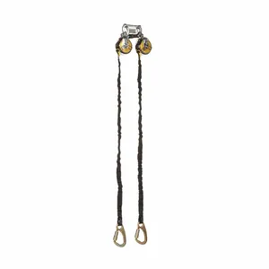 MSA 63141-00A Latchway Personal Fall Limiter, Tieback 9 ft. Size, Twin Ansi | CJ7VAD