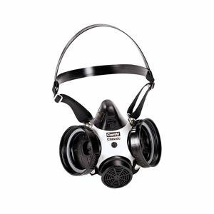 MSA 808071 Halbmasken-Atemschutzmaske, ohne Kartuschen, Silikon, Größe M | CJ2JTY 4LR36