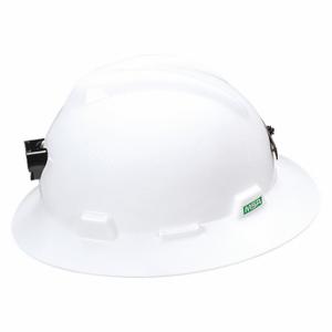 MSA 815009 Hat, V-gard, Lb/ch, Fas-trac, White, Ratchet | CT3XGW 43FE15