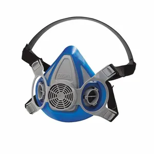 MSA 4LR40-4LN08 Half Mask Respirator Kit, P100 Filter, Thermoplastic Rubber, M Mask Size | CJ2JWV 349JY5