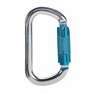 MSA SRCA613 Carabiner, Auto-Lock, Oval Shape, 1/4 Inch Gate Opening, 360 lb Capacity | CT3XAW 60UG96