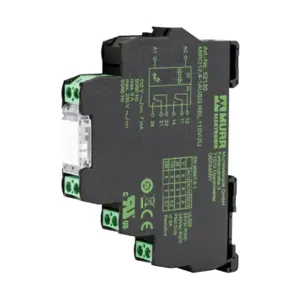 MURRELEKTRONIK 52130 Interface Relay, 35mm Din Rail Mount, Finger-Safe, 110 VAC/VDC Coil Voltage, DPDT, 2 N.O | CV7XHM