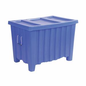 MYTON INDUSTRIES MTE-1XLBLUE Container, 14 Cubic Feet, 400 Lbs, Blue | AF3XGJ 8E377