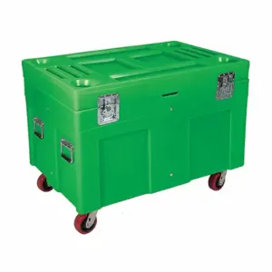 MYTON INDUSTRIES SC4534-H5 GRN Storage Cart, 112.2 gal, 30 Inch x 45 Inch x 34 Inch, Green, Plastic | CT3XNT 9GN80