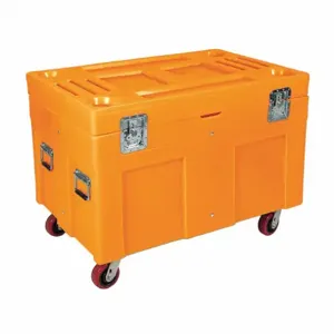 MYTON INDUSTRIES SC4534-H5 ORANGE Storage Cart, 112.2 gal, 30 Inch x 45 Inch x 34 Inch, Orange, Plastic | CT3XNU 8TVG5