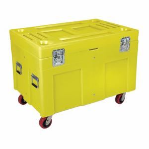 MYTON INDUSTRIES SC4534-H5 YEL Storage Cart, 112.2 gal, 30 Inch x 45 Inch x 34 Inch, Yellow, Plastic | CV4QHA 9T905