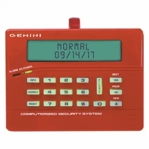 NAPCO CF3000LCDE Annunciator Keypad, Marked Fire, Smooth, Surface, 2 Inch Dp, 12 Inch Length | CT3XTU 54TR75