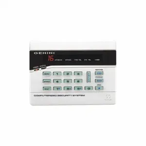 NAPCO GEM-K3DGTL Door Style Keypad, Led, Stay/Away Buttons, Integral Zone Expander | CT3XTL 54TR34