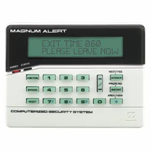 NAPCO RP3000LCDe Intrusion System Keypads, LCD, Progra mmable Panic Buttons, 5 7/8 Inch Size Keypad Width | CT3XUC 54TR64