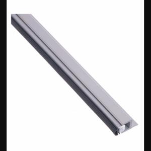NATIONAL GUARD 140SA-96 Door Weather Strip, 8 Ft Overall Lg, 1 3/8 Inch Overall Width, 5/8 Inch Overall Ht, Silver | CT3YQE 53YC07