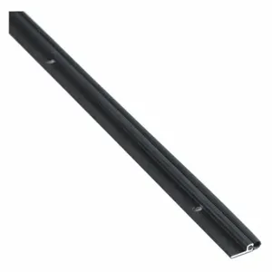 NATIONAL GUARD 155VDKB-96 Weatherstrip, Hollow Bulb, Vinyl, 100 Deg F, Aluminum, Black, 5/8 Inch Flange Height | CT3ZRB 44ZZ06